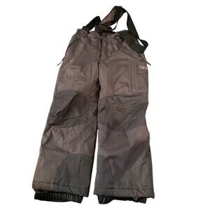 Weatherproof 32 Degrees Ski Snow Suit M 10-12 Dark Grey Insulated Zip Off
